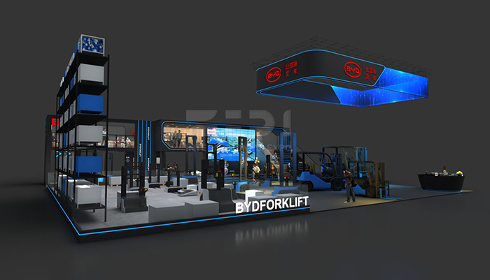 物流展览设计图 物流展览设计图