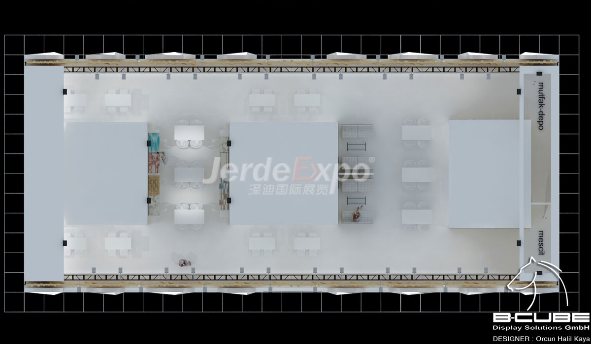 韩国展馆平面效果图设计