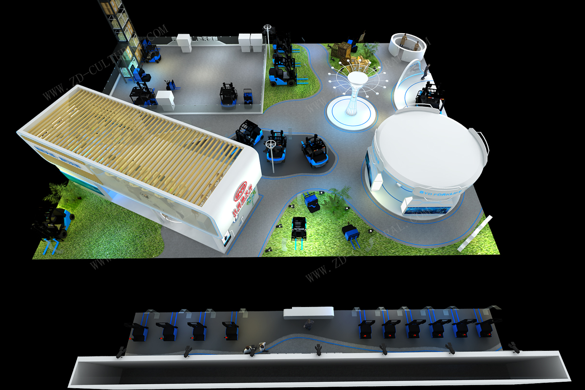 展台设计效果图