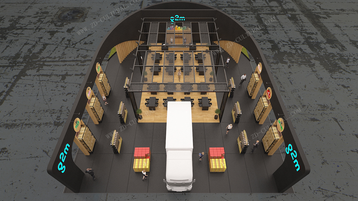 食品展厅设计效果图